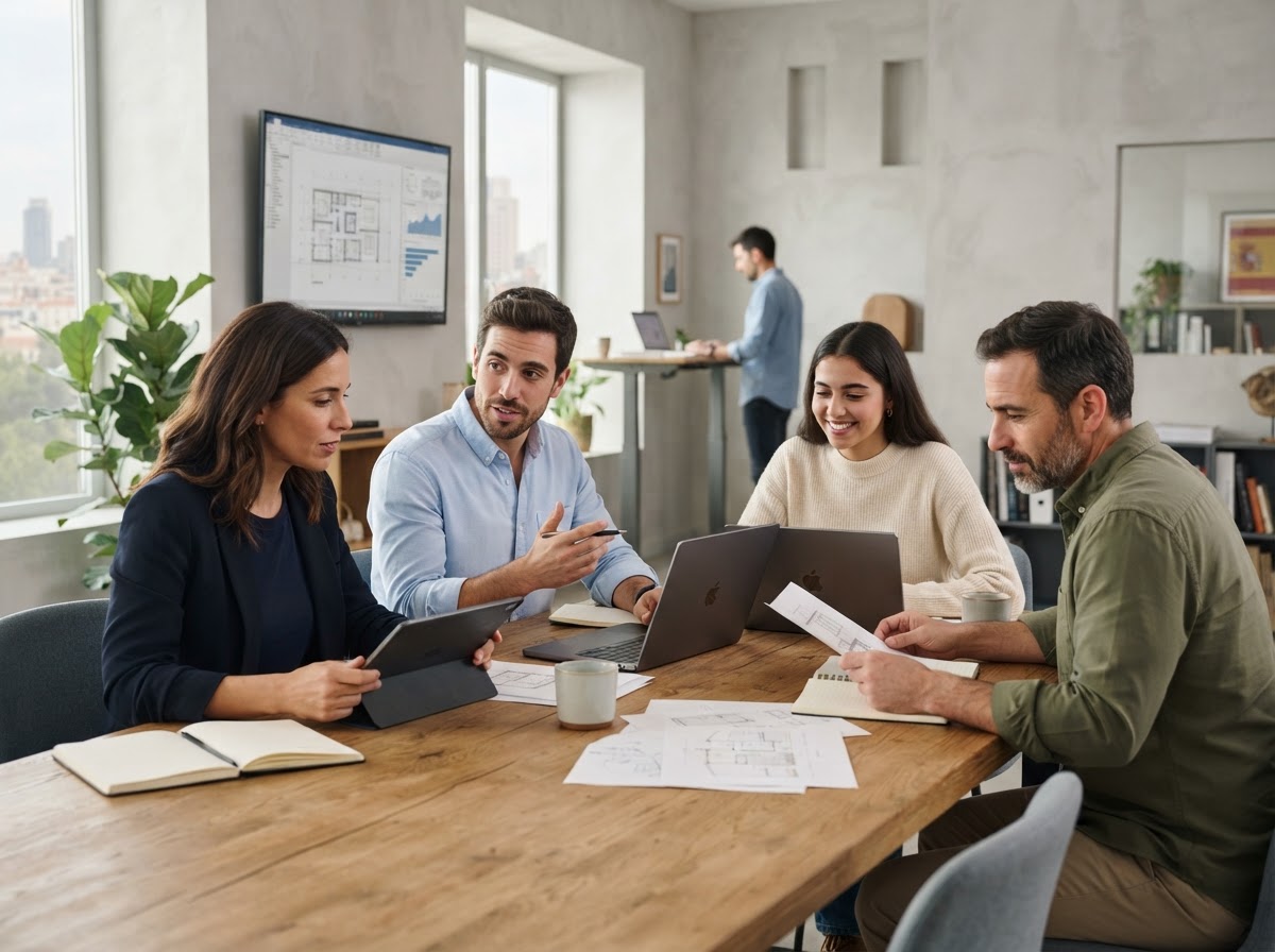 Equipo de análisis de datos de Vertexluxevo trabajando sobre modelos predictivos